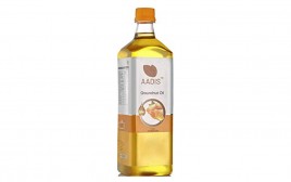 Aadis Groundnut Oil   Glass Bottle  1 litre